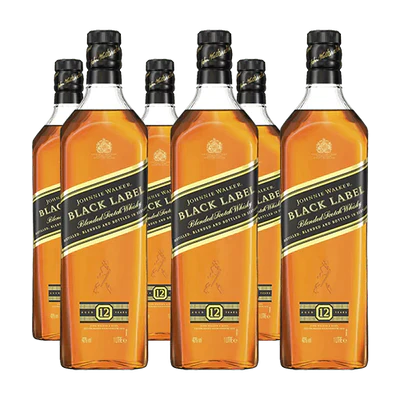 Johnnie Walker Black Label 1 litro (6 Uni.)