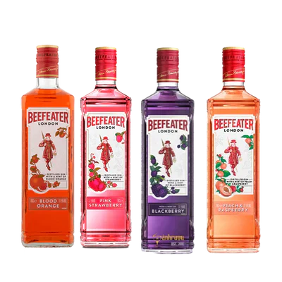 Kit Gin Beefeater Laranja, Morango, Pessego E Amora