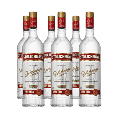 Vodka Stolichinaya 1 Litro (6 Uni.)