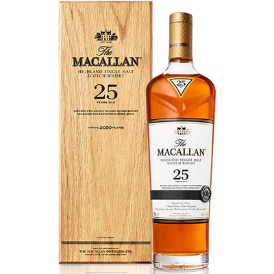 Whisky Macallan Sherry Oak Cask 25 Anos 700ml (+ Cx de Madeira)