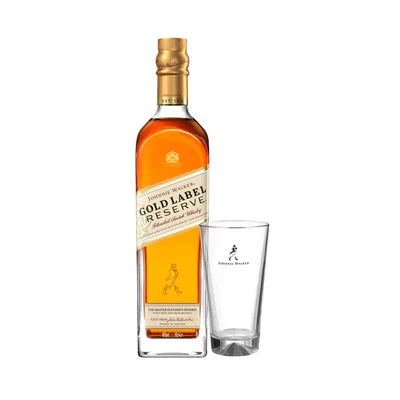 JOHNNIE WALKER GOLD LABEL - 750ML + 1 COPO DE VIDRO PERSONALIZADO