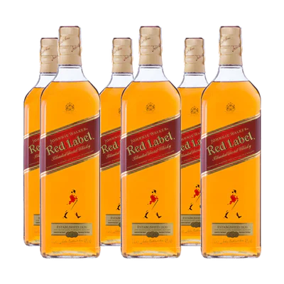 Johnnie Walker Red Label 1 litro (6 Uni.)